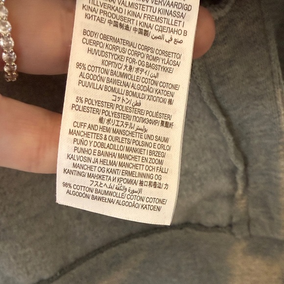 Boden Gray Sweatshirt with Orange Floral Embroidery - Picture 8 of 9